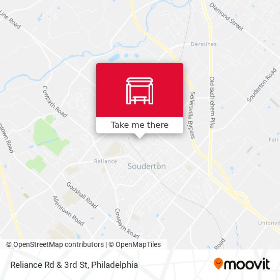 Reliance Rd & 3rd St map