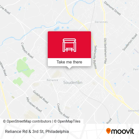 Reliance Rd & 3rd St map