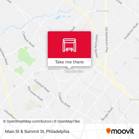 Main St & Summit St map