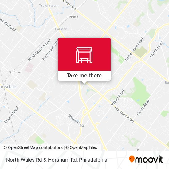 Mapa de North Wales Rd & Horsham Rd