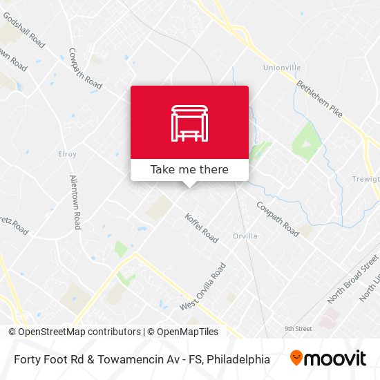Mapa de Forty Foot Rd & Towamencin Av - FS