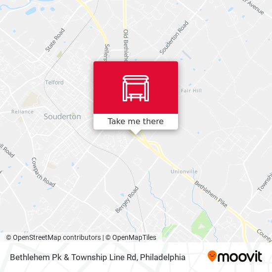 Bethlehem Pk & Township Line Rd map