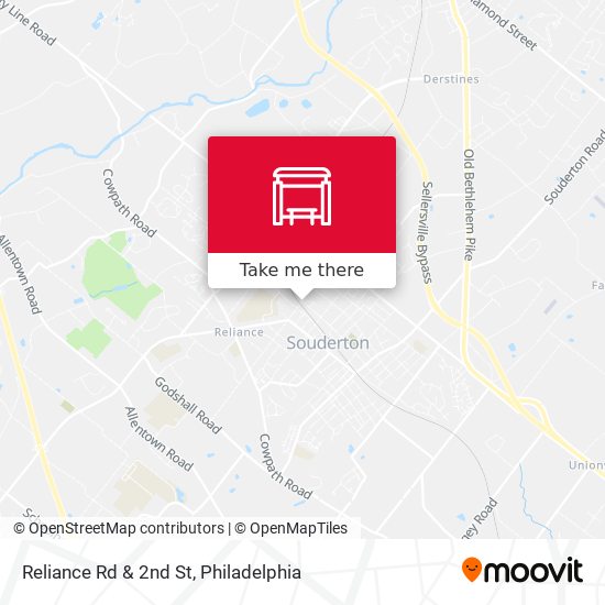 Reliance Rd & 2nd St map