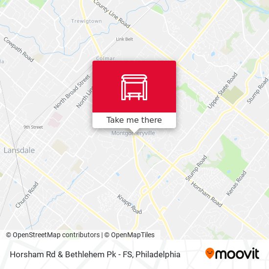 Horsham Rd & Bethlehem Pk - FS map