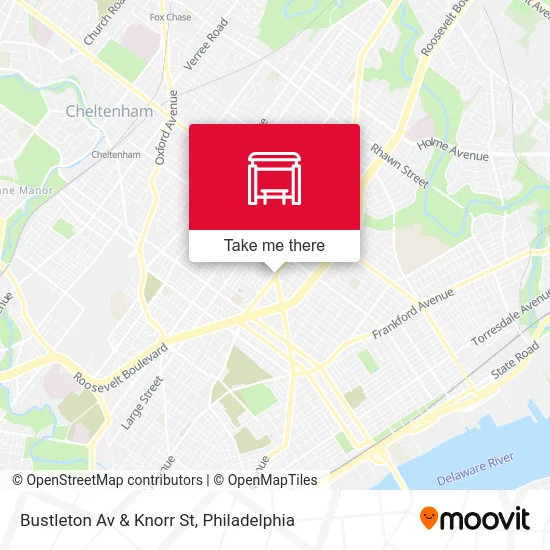 Bustleton Av & Knorr St map