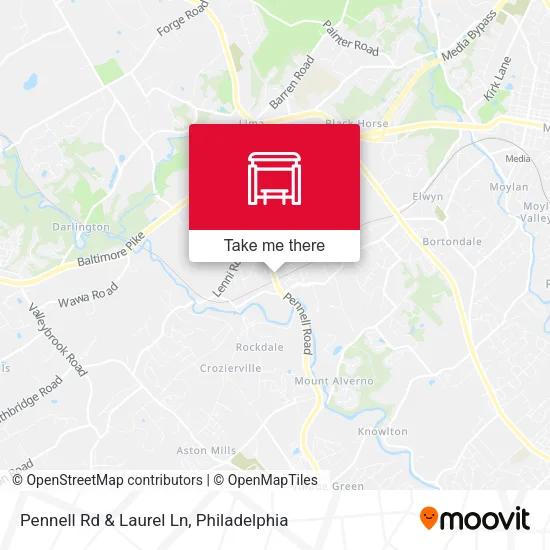 Pennell Rd & Laurel Ln map