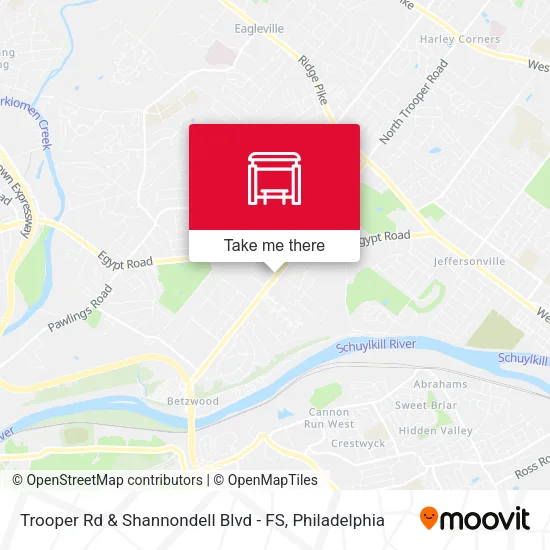 Trooper Rd & Shannondell Blvd - FS map