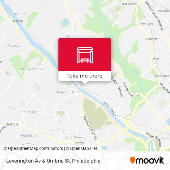 Leverington Av & Umbria St map