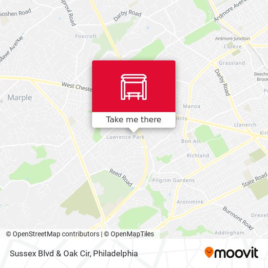 Mapa de Sussex Blvd & Oak Cir