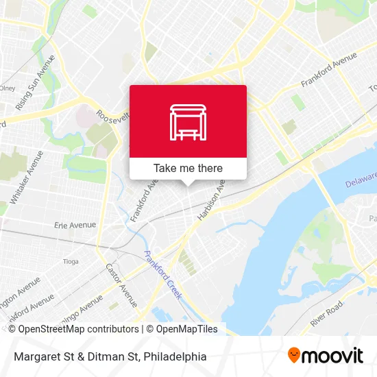 Margaret St & Ditman St map