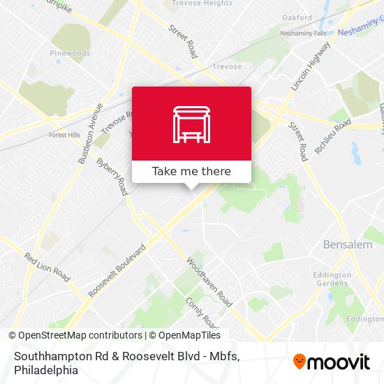 Mapa de Southhampton Rd & Roosevelt Blvd - Mbfs