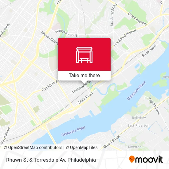 Rhawn St & Torresdale Av map