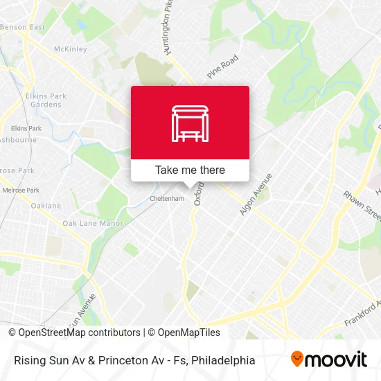 Rising Sun Av & Princeton Av - Fs map