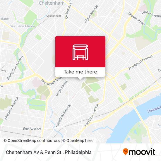 Mapa de Cheltenham Av & Penn St