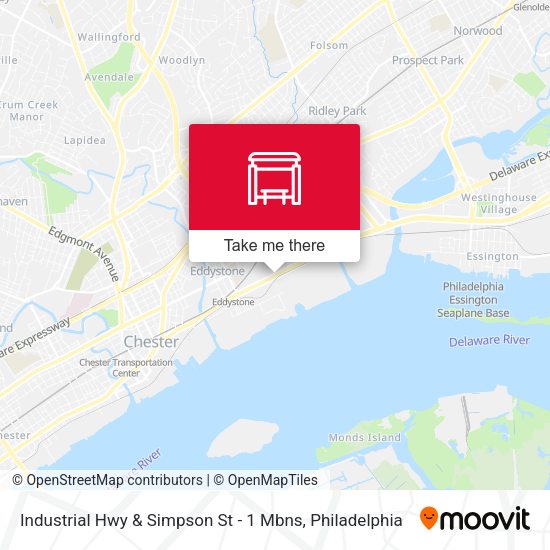 Mapa de Industrial Hwy & Simpson St - 1 Mbns