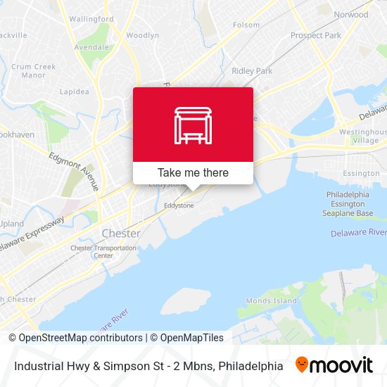 Mapa de Industrial Hwy & Simpson St - 2 Mbns