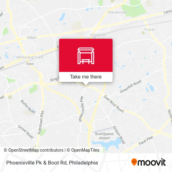 Phoenixville Pk & Boot Rd map