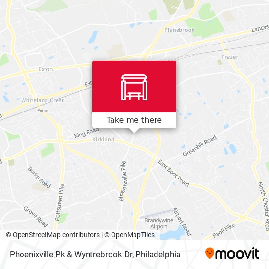 Phoenixville Pk & Wyntrebrook Dr map