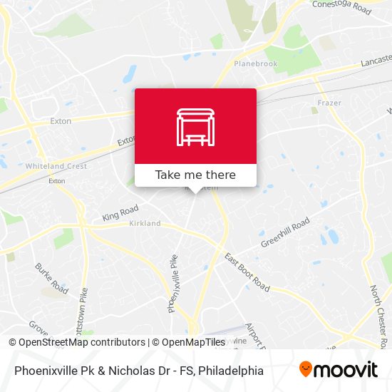 Mapa de Phoenixville Pk & Nicholas Dr - FS