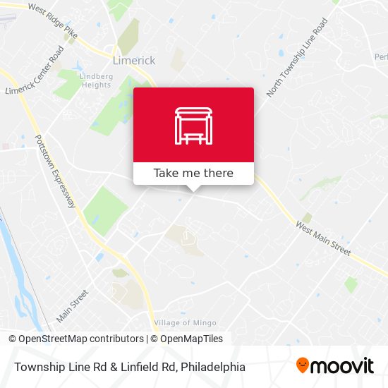 Mapa de Township Line Rd & Linfield Rd