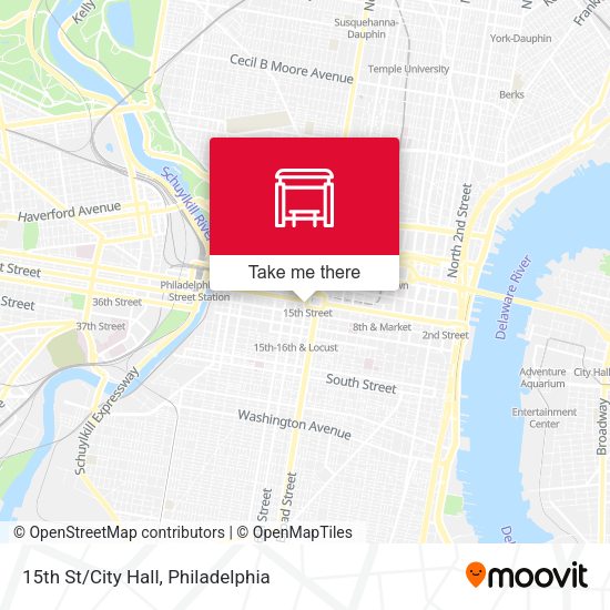 15th St/City Hall map