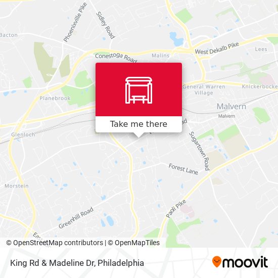 King Rd & Madeline Dr map