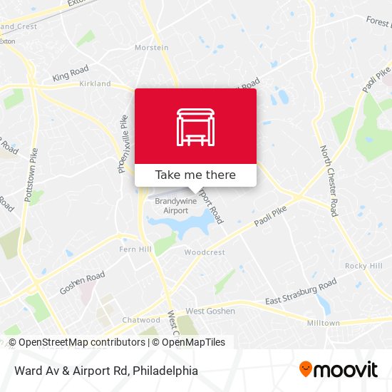 Ward Av & Airport Rd map