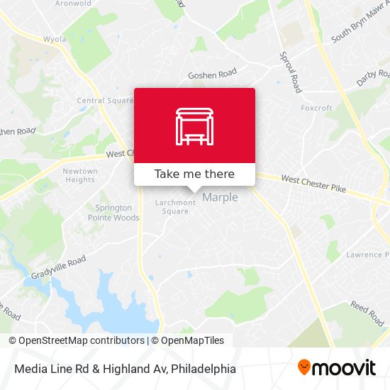Mapa de Media Line Rd & Highland Av