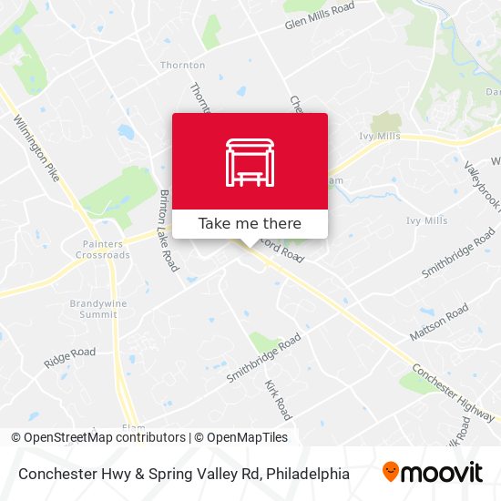 Conchester Hwy & Spring Valley Rd map