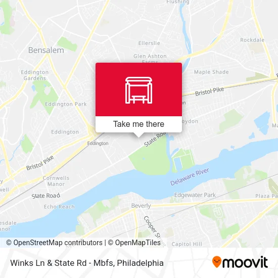 Winks Ln & State Rd - Mbfs map