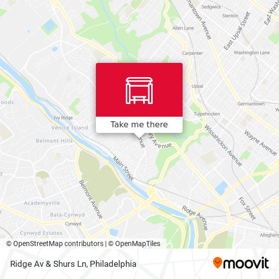 Ridge Av & Shurs Ln map