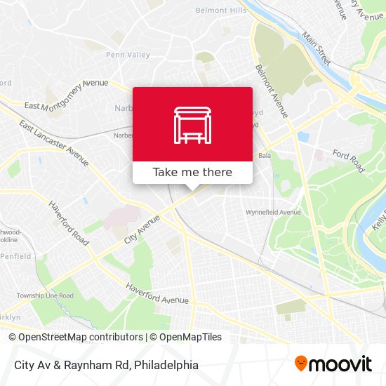 Mapa de City Av & Raynham Rd