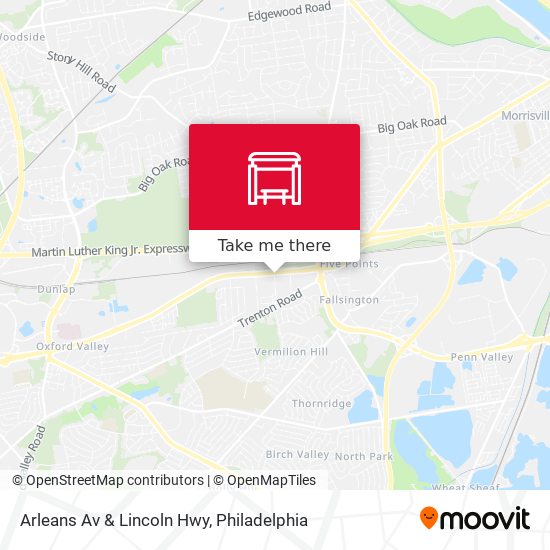 Arleans Av & Lincoln Hwy map