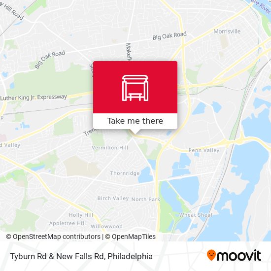 Tyburn Rd & New Falls Rd map
