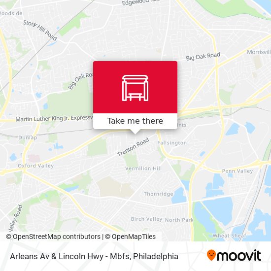 Mapa de Arleans Av & Lincoln Hwy - Mbfs