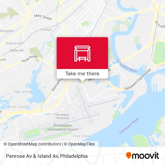 Penrose Av & Island Av map