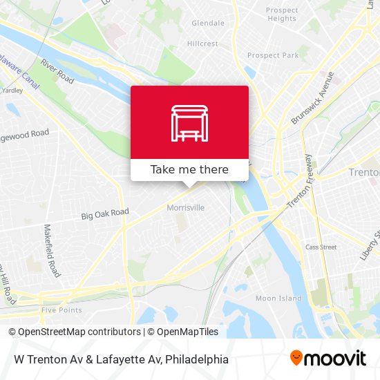 W Trenton Av & Lafayette Av map