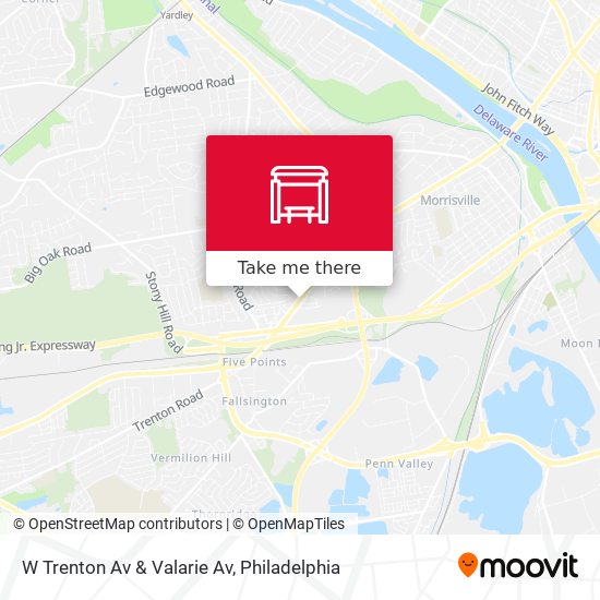 W Trenton Av & Valarie Av map