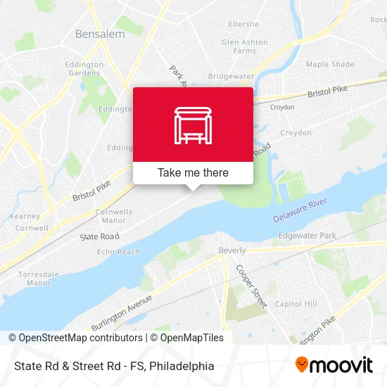 State Rd & Street Rd - FS map