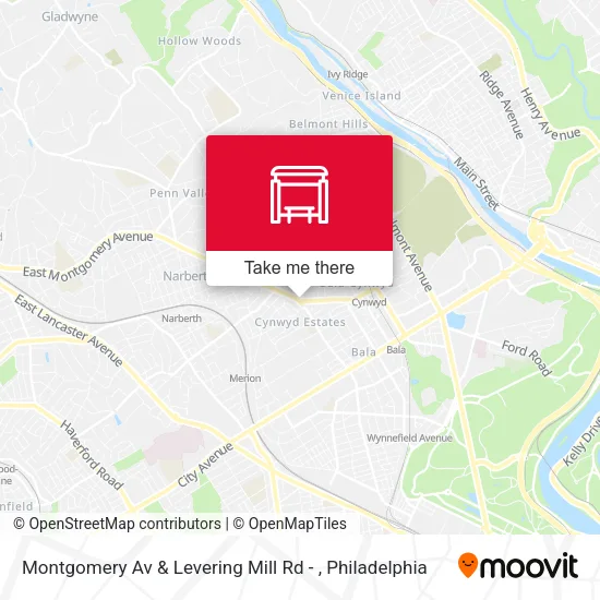 Montgomery Av & Levering Mill Rd - map