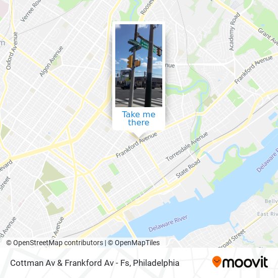 Mapa de Cottman Av & Frankford Av - Fs
