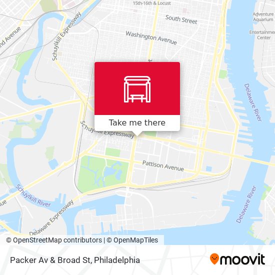 Packer Av & Broad St map