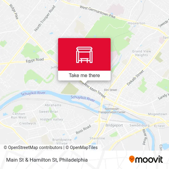 Main St & Hamilton St map