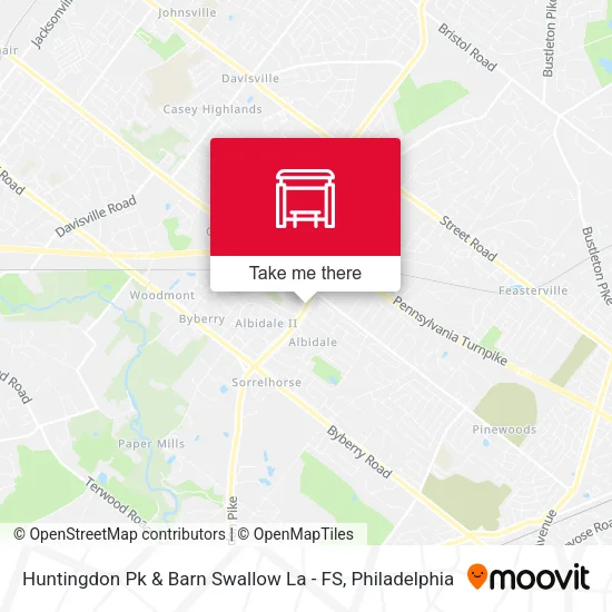 Huntingdon Pk & Barn Swallow La - FS map