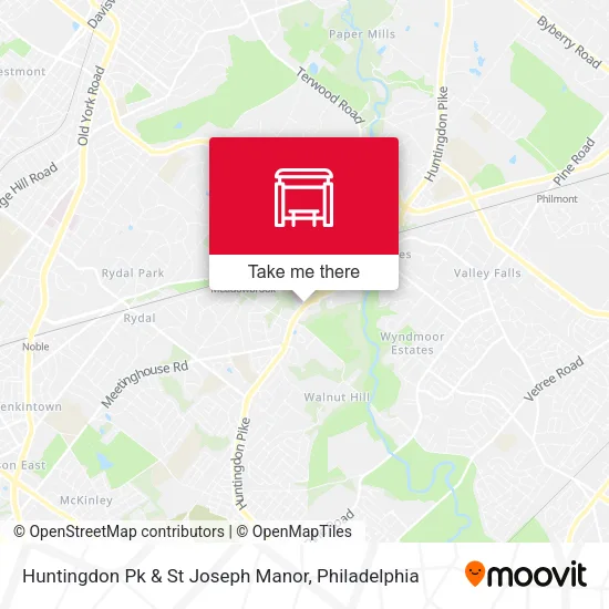Huntingdon Pk & St Joseph Manor map