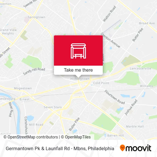 Germantown Pk & Launfall Rd - Mbns map