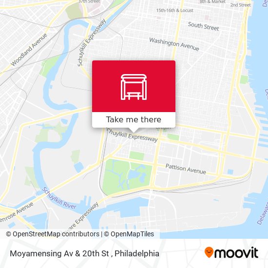 Mapa de Moyamensing Av & 20th St