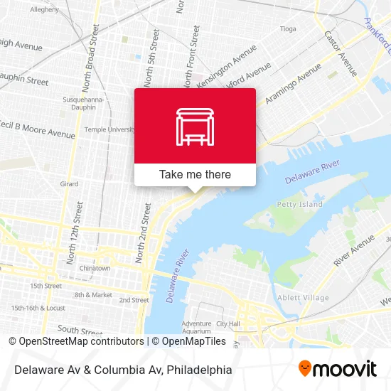 Delaware Av & Columbia Av map