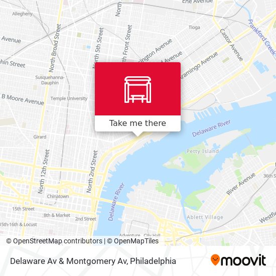 Mapa de Delaware Av & Montgomery Av