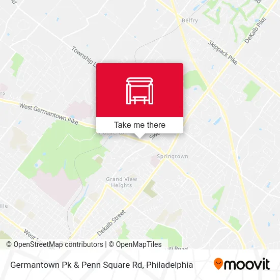 Germantown Pk & Penn Square Rd map